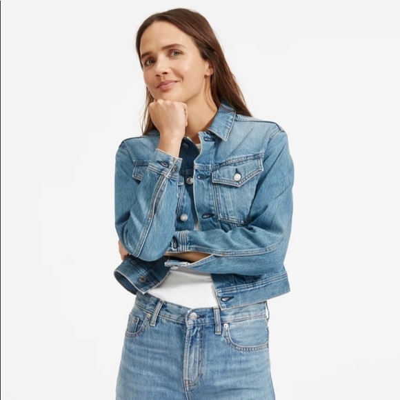 Everlane Jackets & Blazers - 💕🌵EVERLANE NEW The Cropped Denim Jacket Size XS
